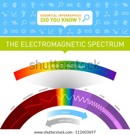 Vector Infographic - The Electromagnetic Spectrum - 112603697 ...