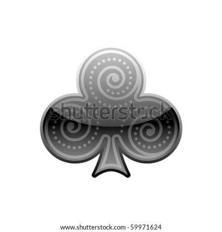 Isolated Vector Ornamental Poker Symbol - 59971624 : Shutterstock