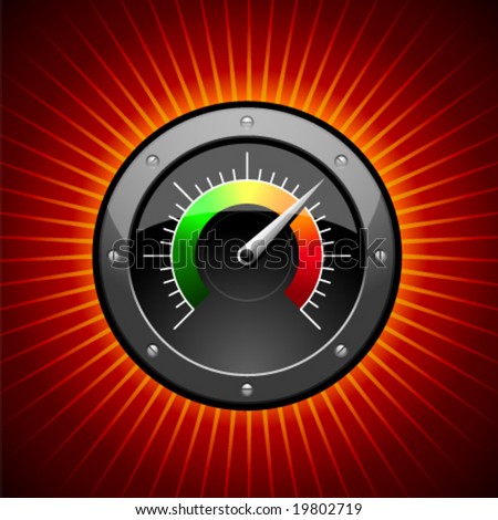 Vector Speed-o-meter Symbol