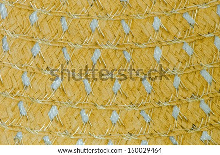 texture woven from natural material combined with synthetic material