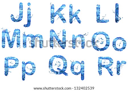 Water Splash Font Stock Photo 132402539 : Shutterstock