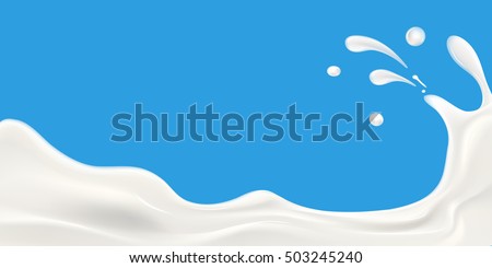 Milk splash vector illustration
