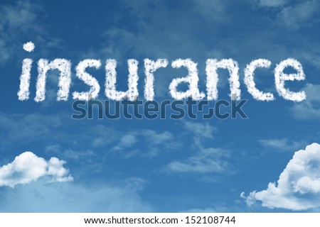 Amazing Insurance text on clouds