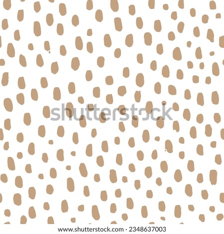 hand painted simple dots seamless pattern backround 