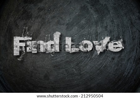 Find Love Text on Background