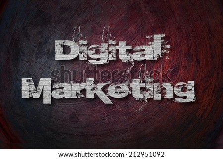 Digital Marketing, concept sign