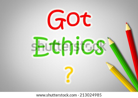 code of ethics text on background