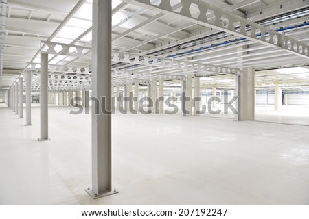 Industrial detail with an empty storage depot