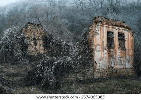 Similar – Image, Stock Photo Decayed house entrance with letterbox and without light