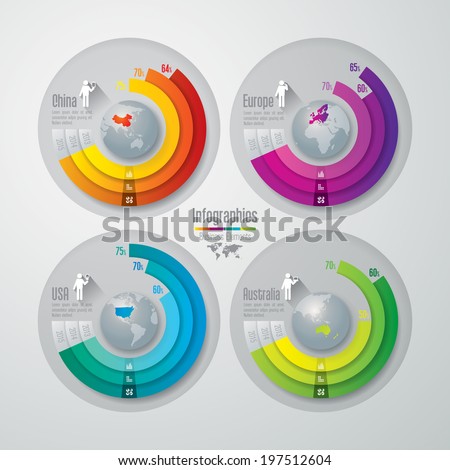 Abstract 3D digital illustration Infographic. Vector illustration can be used for workflow layout, diagram, number options, web design.