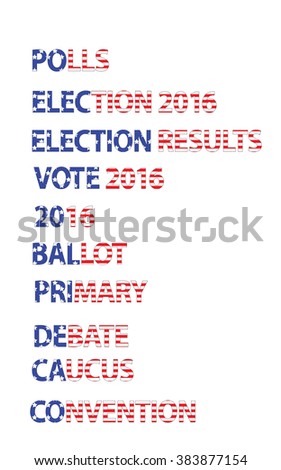 Political Election Headline & News Words