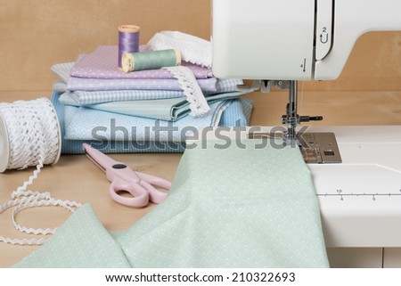 Sewing Machine. Textile. Tailoring Hobby Accessories.