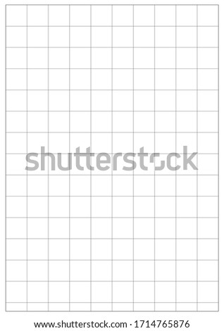 Blueprint vector paper A5 sheet. Blank A5 with white corner bounding box. International paper A5 size standard. Vertical.