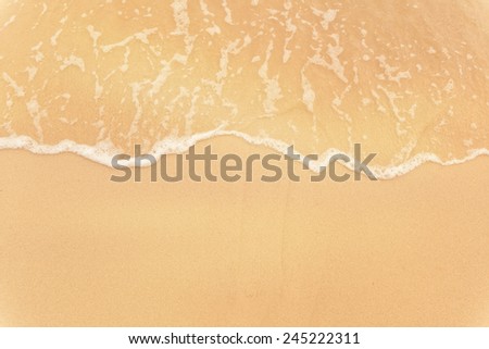 Marine background and texture, wave and sand