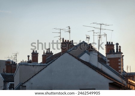 Similar – Foto Bild Hausantennen Gebäude Dach