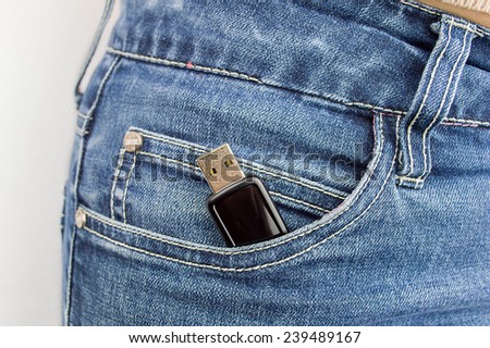 cropped  shot of a woman s pocket with
