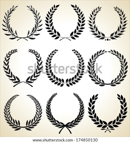 ornate wreath leaf free