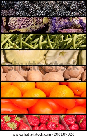 Fruits and Vegetable rainbow