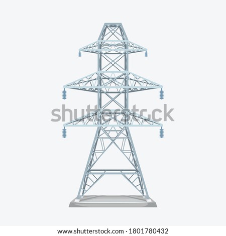 Similar – Image, Stock Photo Electric pylon in front of dramatic cloudy sky b/w photo