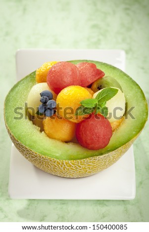 low calorie meal  -   fruit salad
