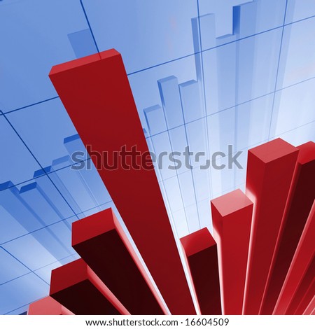 IMAGE 3D OF financial stat background