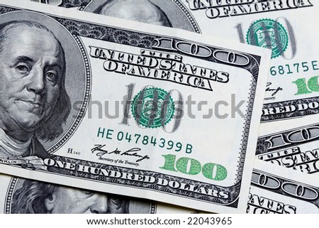 fine close up image of 100 dollars background