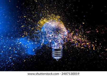 Similar – Image, Stock Photo This is the breakthrough !  | Broken asphalt