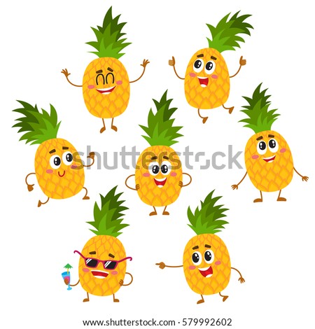 Pineapple Cartoon Clipart | Free download on ClipArtMag