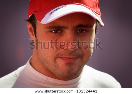 BARCELONA - MARCH 2: Felipe Massa of Ferrari F1 team during Formula One Test Days at Catalunya circuit on March 2, 2013 in Barcelona, Spain.