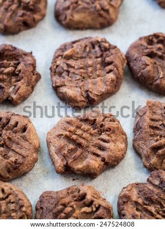 Vegan Flourless Gluten Free Chocolate Chickpea Cookies.