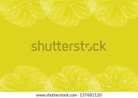Yellow abstract background with circle layers