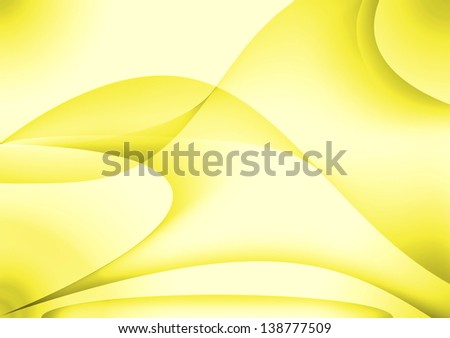Yellow abstract design with wavy and curve background