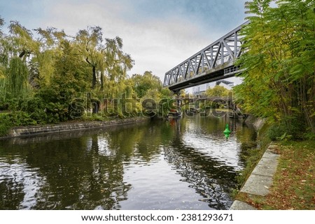 Similar – Image, Stock Photo Reflection in the Landwehrkanal in Berlin
