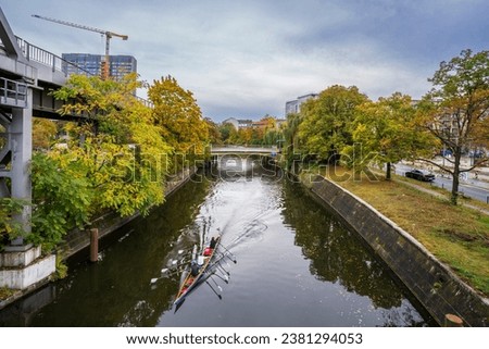 Similar – Image, Stock Photo Reflection in the Landwehrkanal in Berlin