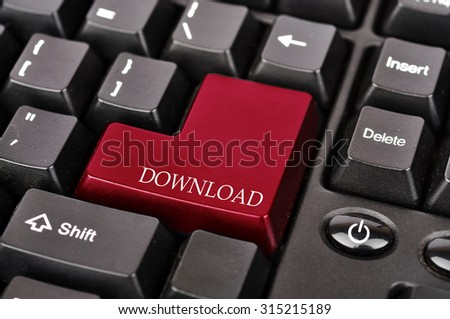 Keyboard Button with Word \