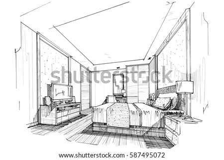 Hotel Room Drawing | Free download on ClipArtMag