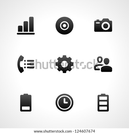 Web site icons set for landing page, infographics design, social media application and promotion banners vector illustration