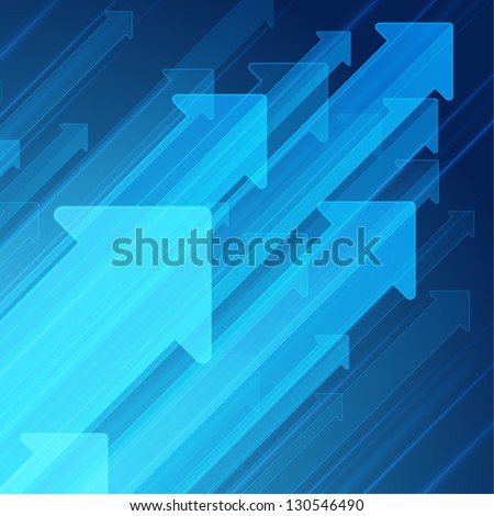 Arrows move up abstract vector background