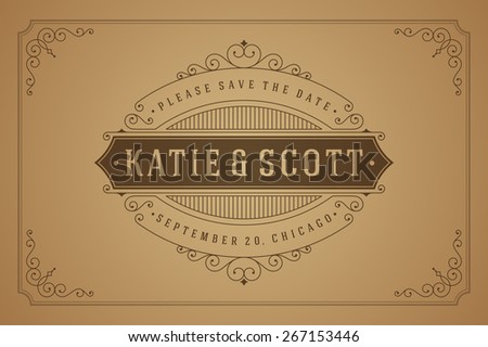 ornamental save the date vector pack download free vector art
