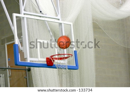 Basketball hoop from the side