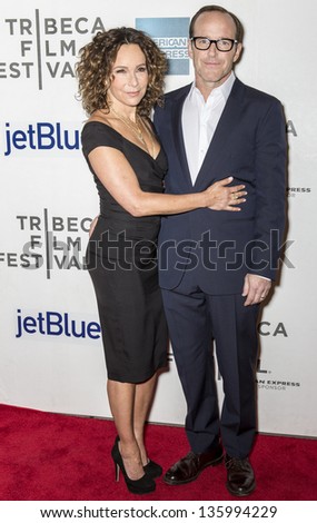 NEW YORK - APRIL 20: Jennifer Grey and Clark Gregg attend World Premiere of 