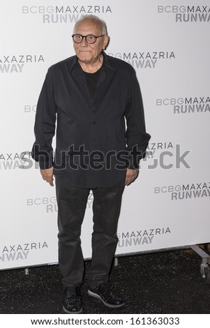NEW YORK - SEPTEMBER 05: Max Azria poses backstage at the BCBG Max Azria Spring 2014 fashion show during Mercedes-Benz Fashion Week at The Theatre at Lincoln Center on SEPTEMBER 05, 2013 in New York
