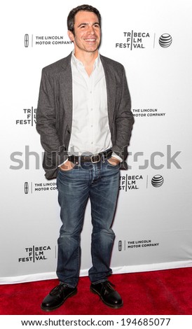 NEW YORK, NY - APRIL 18: Director/actor Chris Messina attends the \'Alex of Venice\' screening during the 2014 Tribeca Film Festival at SVA Theater