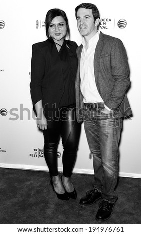 NEW YORK, NY - APRIL 18: (L-R) Actors Mindy Kaling and Chris Messina attend the \'Alex of Venice\' screening during the 2014 Tribeca Film Festival at SVA Theater