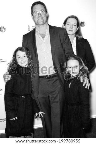 NEW YORK, NY - APRIL 25: Executive producer Matt Luber and family attend the premiere of \'Sister\' during the 2014 Tribeca Film Festival at SVA Theater