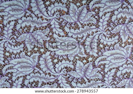 close-up fragment texture lace floral ornament studio