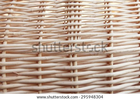 macro fragment texture wicker basket in natural light