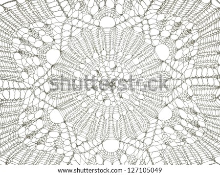 white lace doily background floral fabric