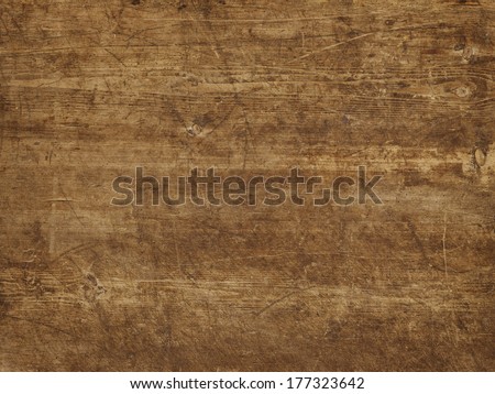 brown old wooden table