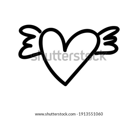 Heart With Wings Clipart | Free download on ClipArtMag